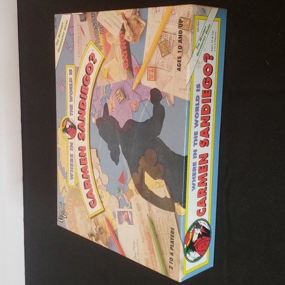 Where In The World Is Carmen Sandiego? Vintage Board Game 1992 TV Show - Picture 1 of 10